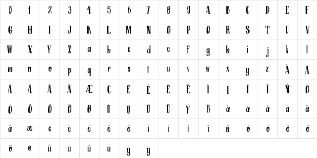 ARK Misha Demo Regular font glyph preview ARK Misha Demo Regular font glyphpreview