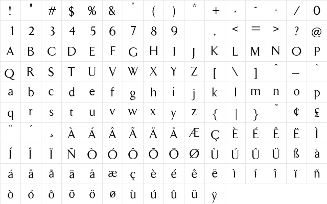 Arabien Regular font glyphpreview