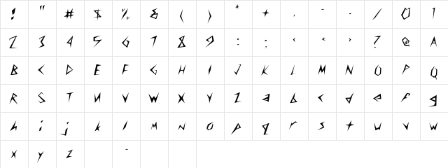 CONSTANT Regular font glyphpreview