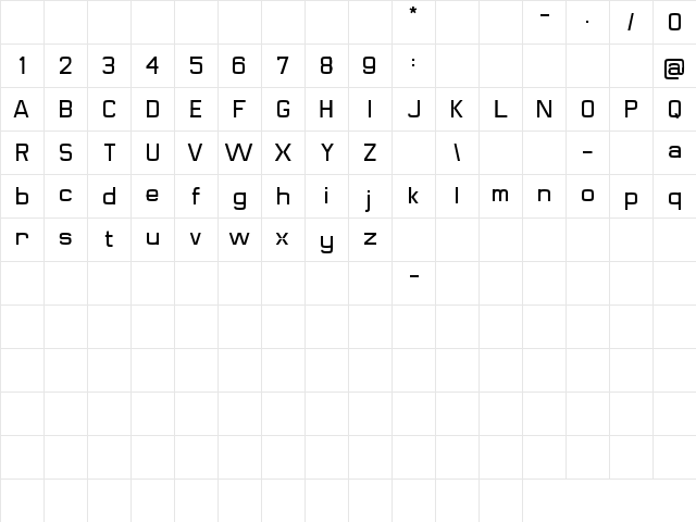 arfur Regular font glyph preview arfur Regular font glyphpreview