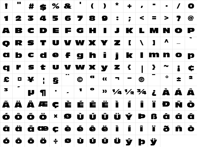 AntiqueOliveNord Roman font glyphpreview