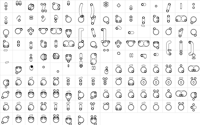 Animoto Normal font glyphpreview