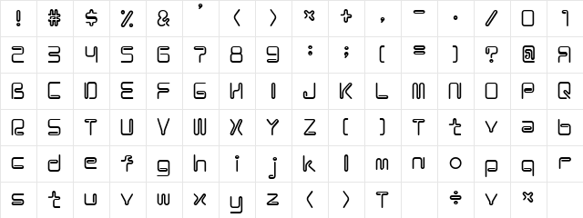 Coil ALb font glyphpreview