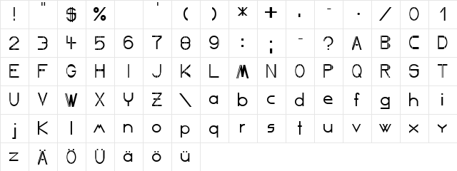 Competent Regular font glyphpreview