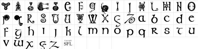 Columba Regular font glyph preview Columba Regular font glyphpreview