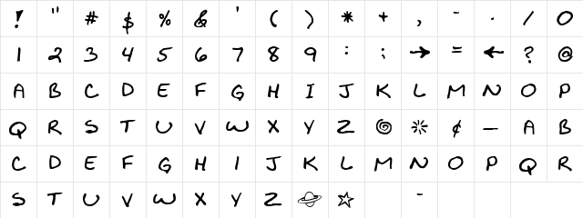 Antipode Regular font glyphpreview