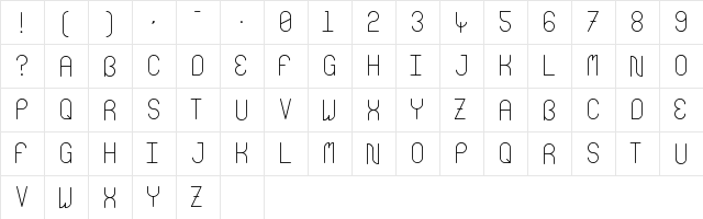 Aquatic Shellfish Regular font glyphpreview