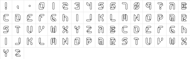 Collective RO BRK Regular font glyphpreview