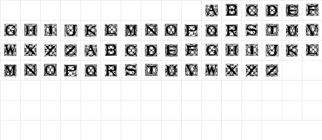 AromatCapsSSK Regular font glyphpreview