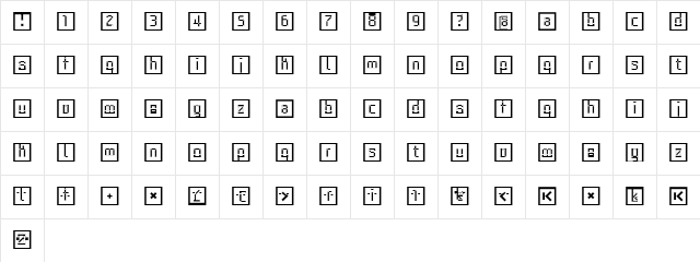 ArcheTypoBricks Regular font glyphpreview