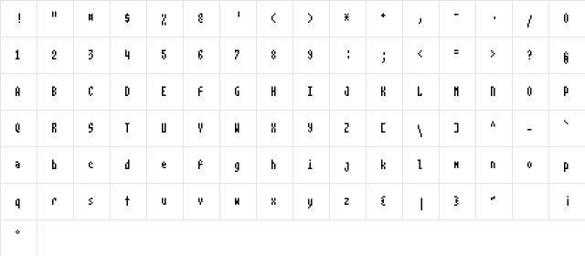 Coal Medium font glyphpreview