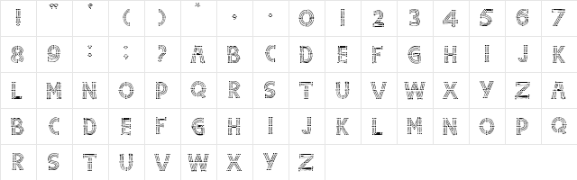 COCK TAIL Regular font glyph preview COCK TAIL Regular font glyphpreview