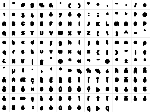 Arista 2.0 Fat Regular font glyphpreview