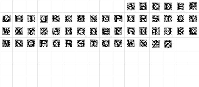 AromatCapsSSK Regular font glyphpreview