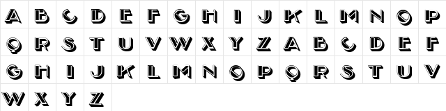 Arabeska Regular font glyphpreview