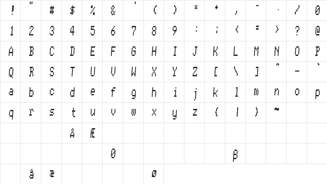 Conman Regular font glyphpreview