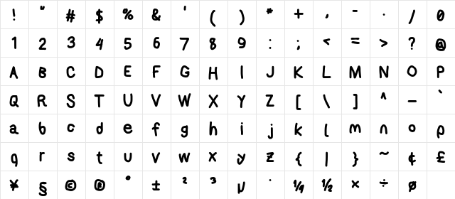 AppleStorm Xbd font glyph preview AppleStorm Xbd font glyphpreview