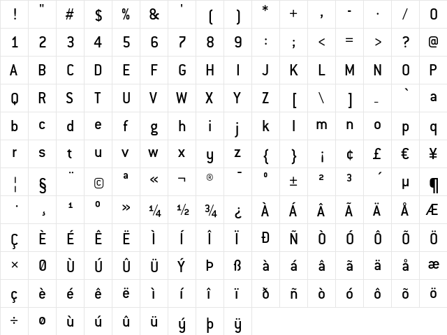 Conduit ITC Medium Regular font glyph preview Conduit ITC Medium Regular font glyphpreview