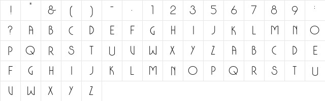 Colonia Deco DEMO Regular font glyphpreview
