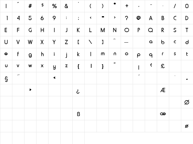 ConclaveSSK Regular font glyphpreview
