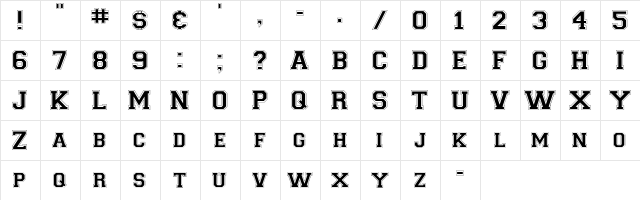 CollegiateFLF Regular font glyphpreview