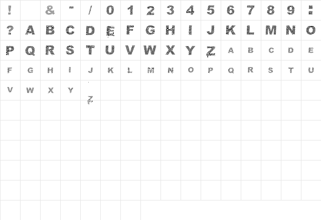 Cobra Regular font glyphpreview