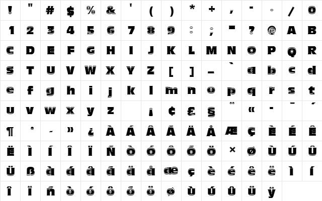 AntiqueOliTComIn1 Regular font glyph preview AntiqueOliTComIn1 Regular font glyphpreview