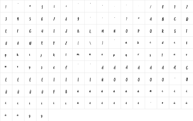 Coaster Quake - Personal Use Regular font glyph preview Coaster Quake - Personal Use Regular font glyphpreview