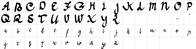 Anoma One Regular font glyph preview Anoma One Regular font glyphpreview