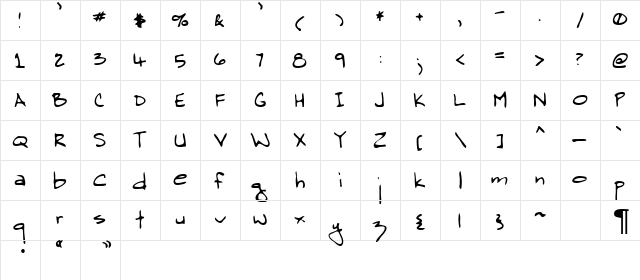 Architect 1 Regular font glyphpreview