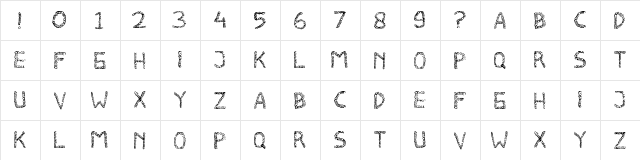 COMPLICATED Regular font glyphpreview