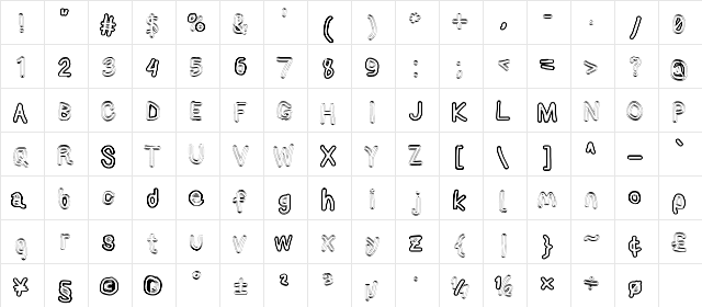 AppleStorm XbdFax font glyphpreview