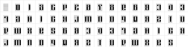 ComputerAmok Regular font glyphpreview
