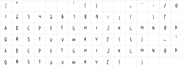 Argosy the Second Regular font glyphpreview