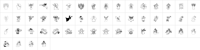Angel'Os 1 font glyphpreview