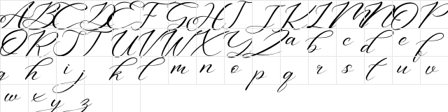 Aniyah Regular font glyph preview Aniyah Regular font glyphpreview