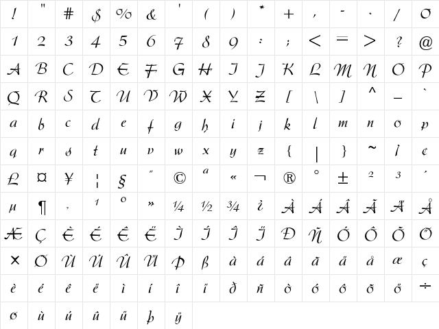 Arkona-Regular Regular font glyphpreview