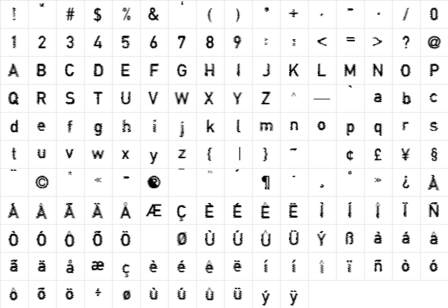 Connection Regular font glyphpreview