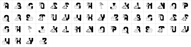 Conradasaur Regular font glyphpreview