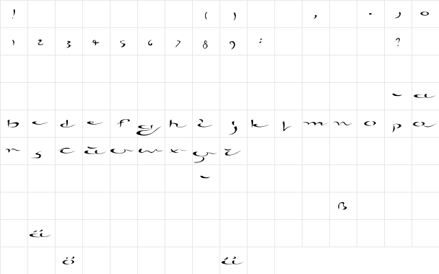 arabica Regular font glyph preview arabica Regular font glyphpreview