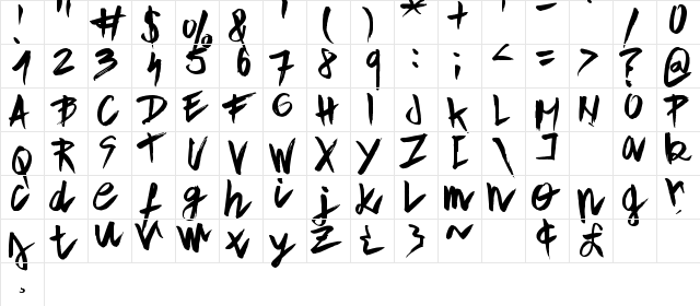 Aple Time Regular font glyphpreview