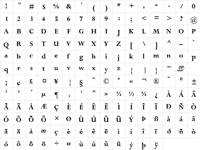 Compleat SSi Bold font glyphpreview