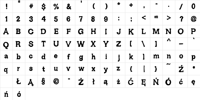 Ariendezze Regular font glyphpreview