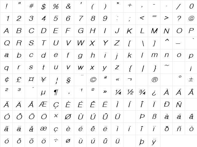 Communication 10 Regular font glyphpreview