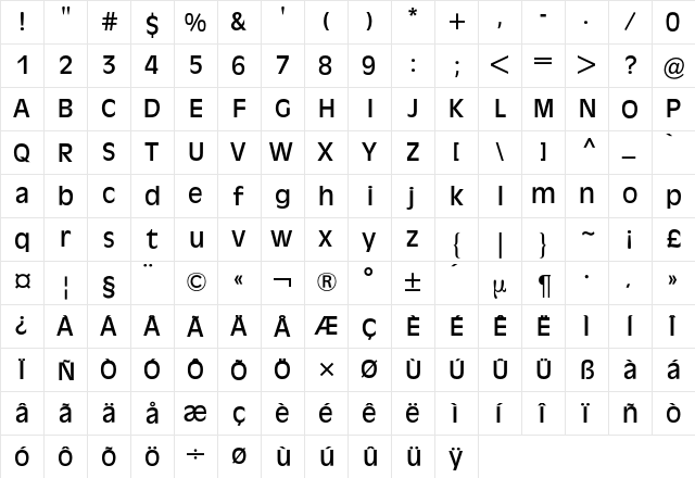 Antique Olive BQ Regular font glyphpreview