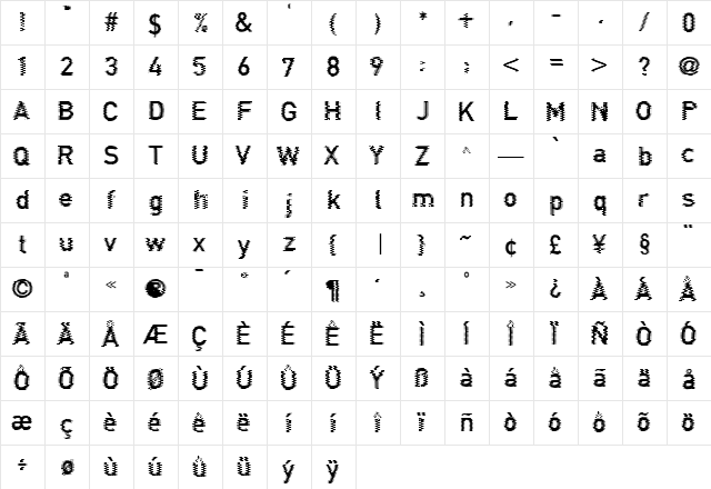 Connection Regular font glyphpreview