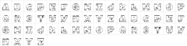 Aquarium Regular font glyphpreview