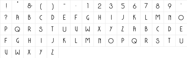 Colonia Deco DEMO Bold font glyph preview Colonia Deco DEMO Bold font glyphpreview