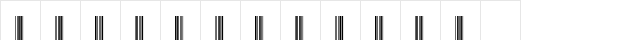 Code39-Digits Normal font glyphpreview