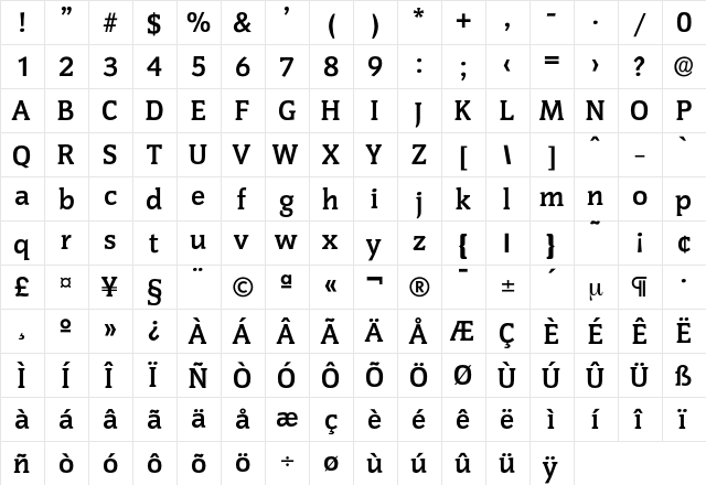 Congress-Bold Regular font glyphpreview